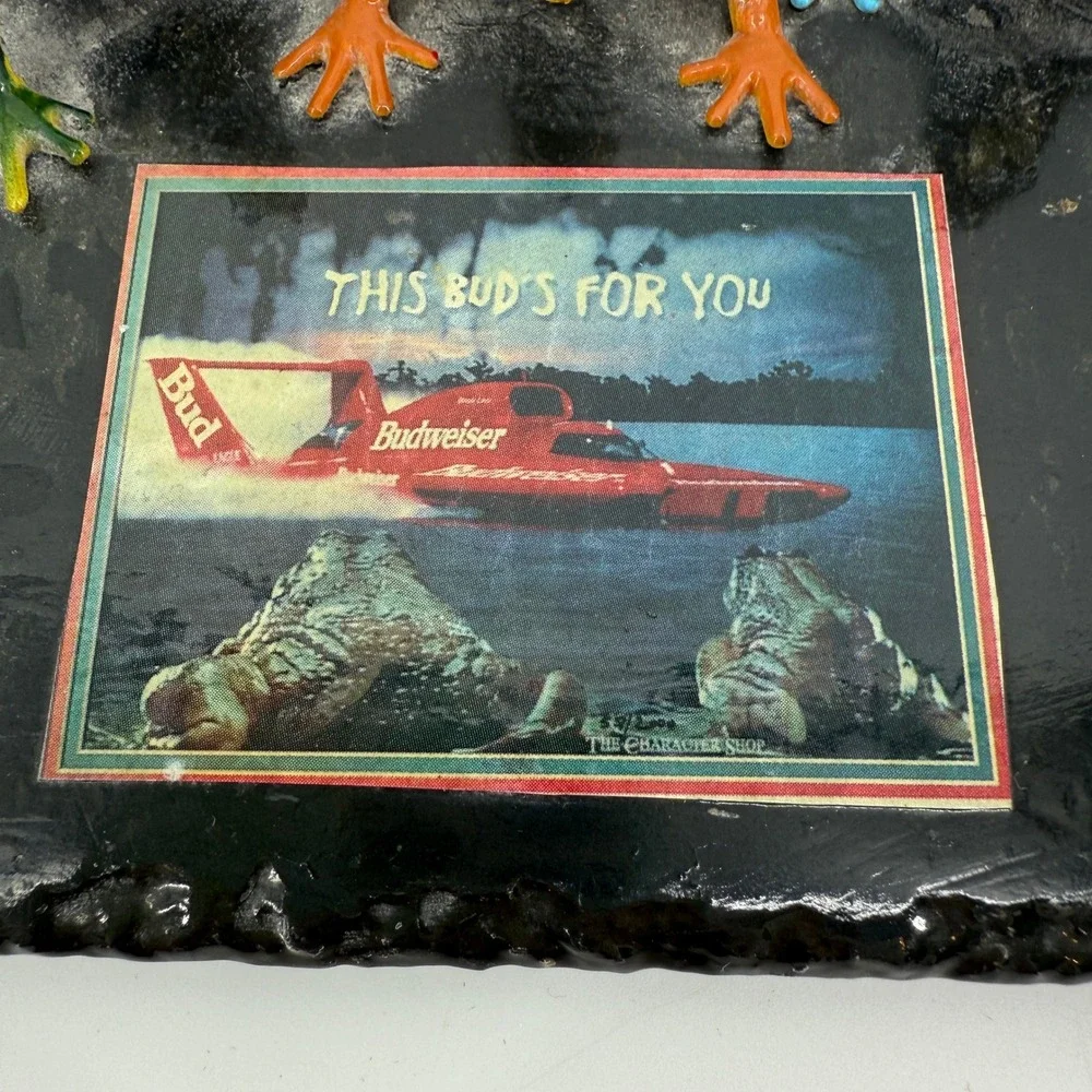 Budweiser Frogs Slate Plaque 